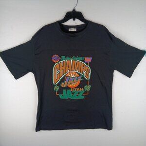 Vintage Utah Jazz 1998 NBA Western Conference Champions T Shirt Mens Medium.